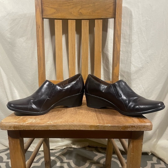 Women's Life Stride Brown Oxford Slide Walking Work Comfort Shoe Size 11M - Picture 5 of 9